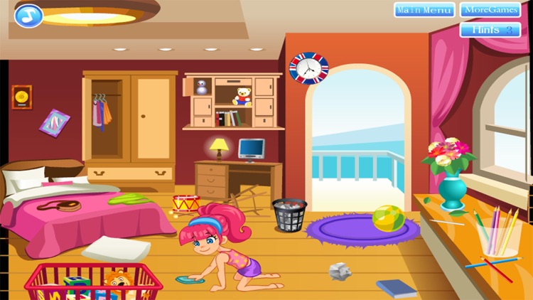 cleaning house decorating games girl for free screenshot-4