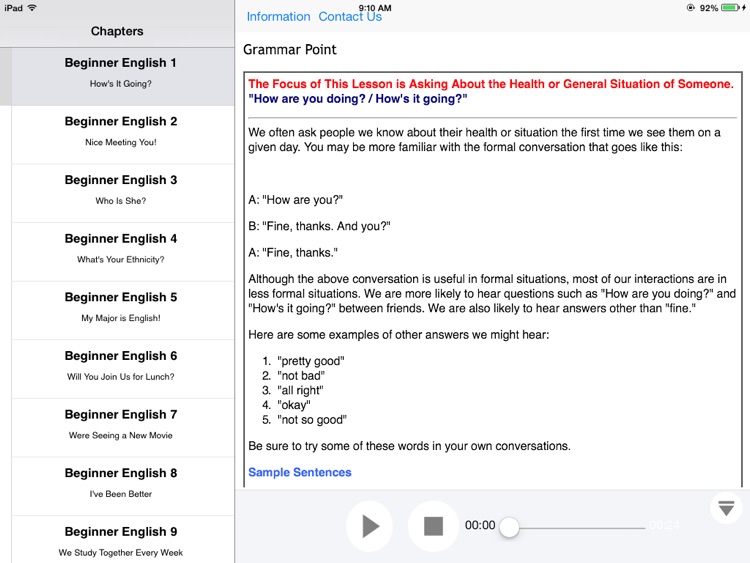 Learn English with Video for iPad screenshot-3