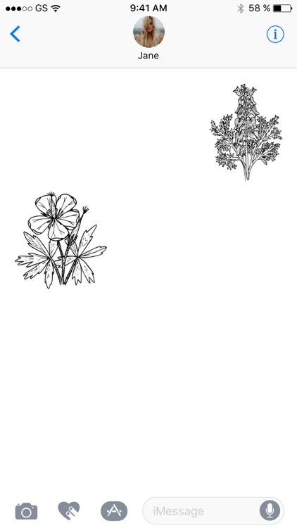 Flower Black and White Sticker Pack