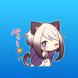 Cute Cat Girl Japanese Stickers