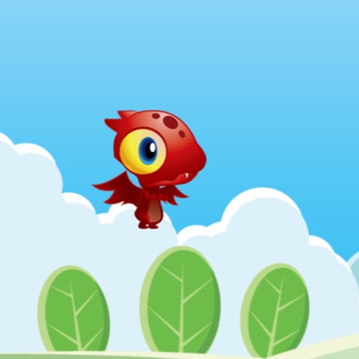 Big eye little red ball-sprouting of one-eyed iOS App