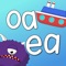 The focus of this app is long vowels such as 'oa', 'or', 'ay', etc