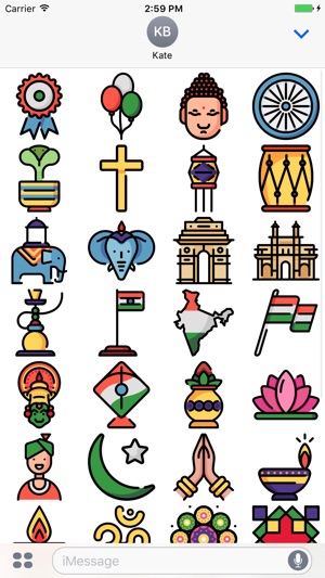 ILoveIndia - Bharat Hinduism Stickers(圖3)-速報App