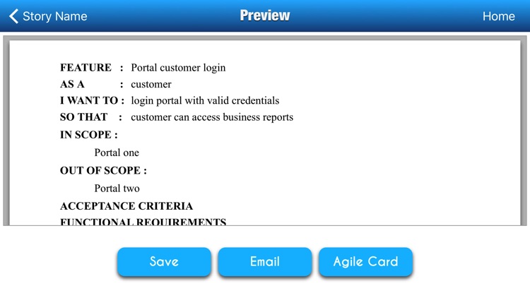 Agile Story Creator screenshot-3