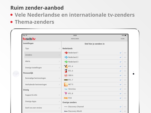 TVGiDS.tv Pro - voor iPad(圖5)-速報App