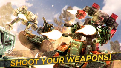 Metal Shooting War: Tanks vs Robots screenshot 1