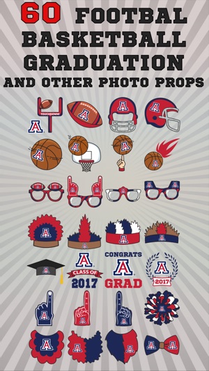 Arizona Wildcats Pro Photo Booth Stickers(圖3)-速報App