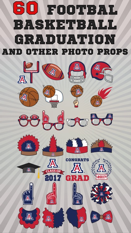 Arizona Wildcats Pro Photo Booth Stickers