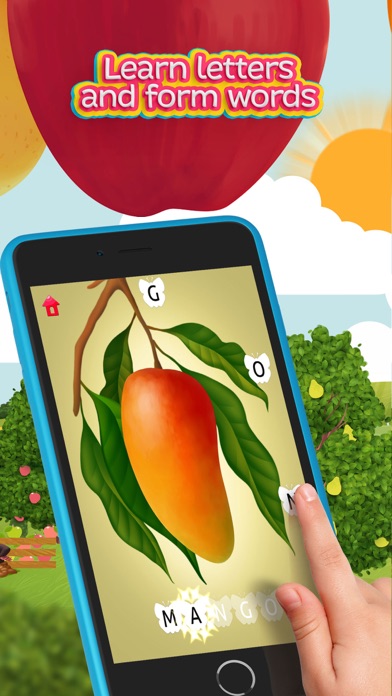 Moona Puzzles Fruits Lite learning games for kids screenshot 2