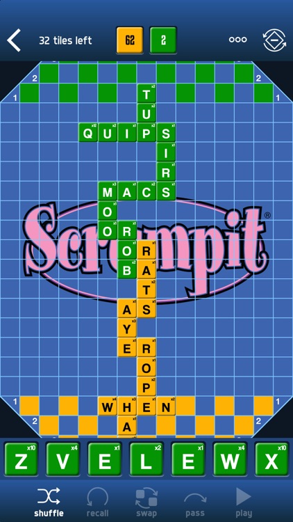 SCRUMPIT - a scrabble / crossword style board game screenshot-0