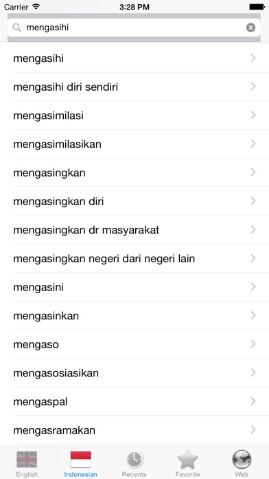 Indonesian. iPhone Indonesian. iPhone
