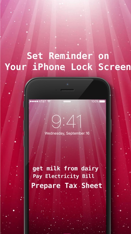 Write Daily Reminder Text on Photo Lock Screen