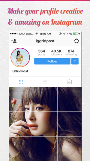 IG Grid Post - Crop Your Photos For Inst