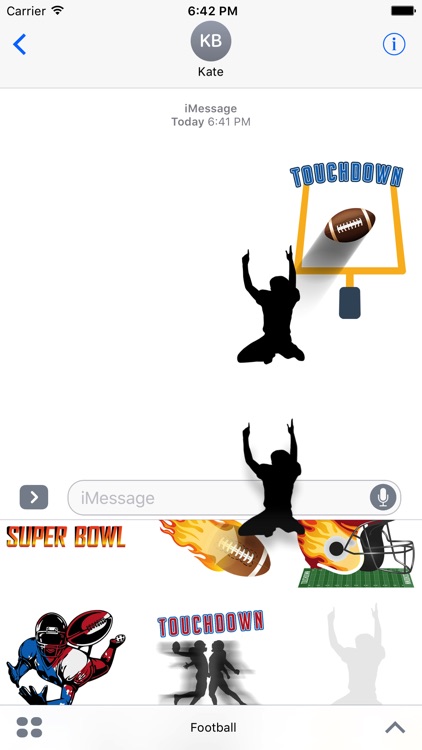 Football Action Stickers