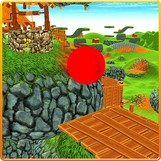 Red Bouncy Ball Balance Pro 3D iOS App