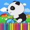 Panda Cute Coloring Games for kids First Edition