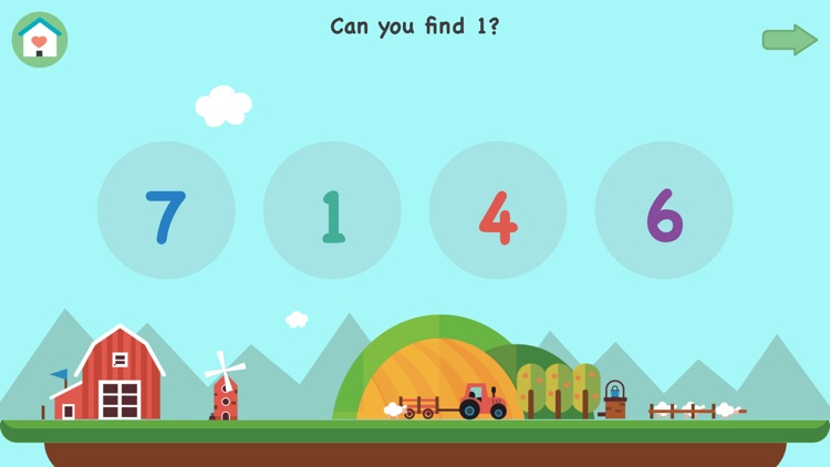 Learn 123 -  first numbers with sounds and animals