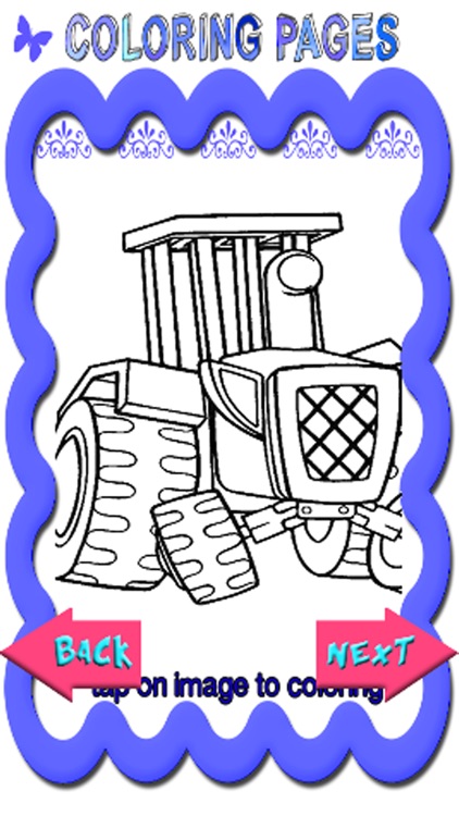 Builders And Tractor Coloring Book Game Free