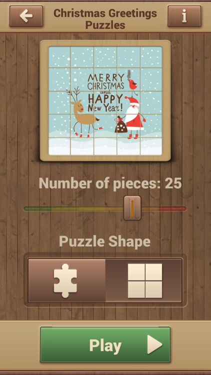 Christmas Greetings Puzzles - Real Jigsaw Puzzle