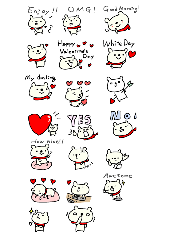 Valentine's Day happy Bear!!のおすすめ画像3