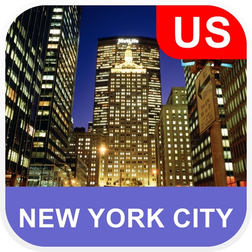 New York City, USA Offline Map - PLACE STARS