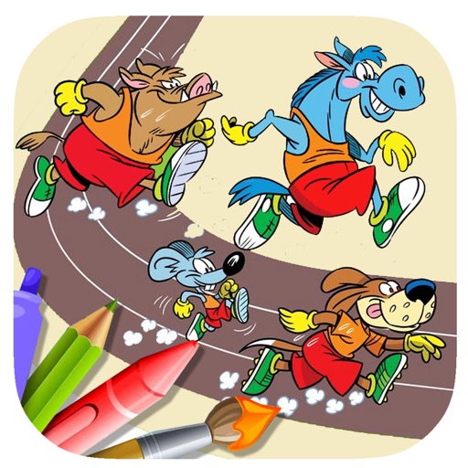 Animal Sport Day Coloring Book Game Edition iOS App