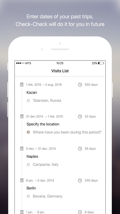 Check-Check: Travel statistics