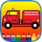Kids Coloring Pages - Toddler Cars Transportation design for kids, toddler, preschool or Pre-kindergarten, all aged mainly 1- 5 years old