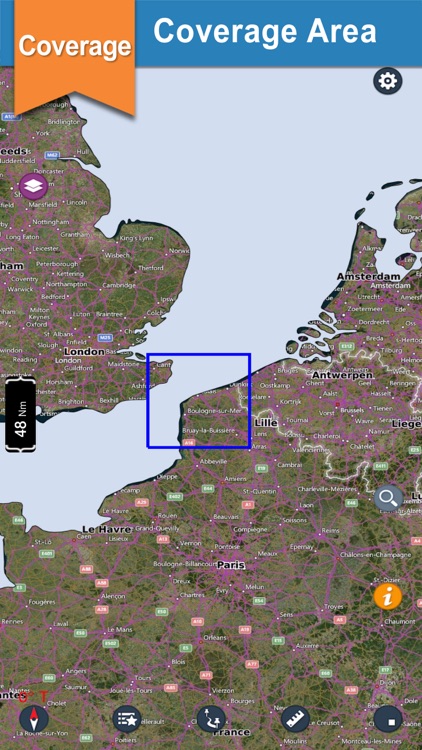 Nord Pas De Calais offline nautical fishing charts