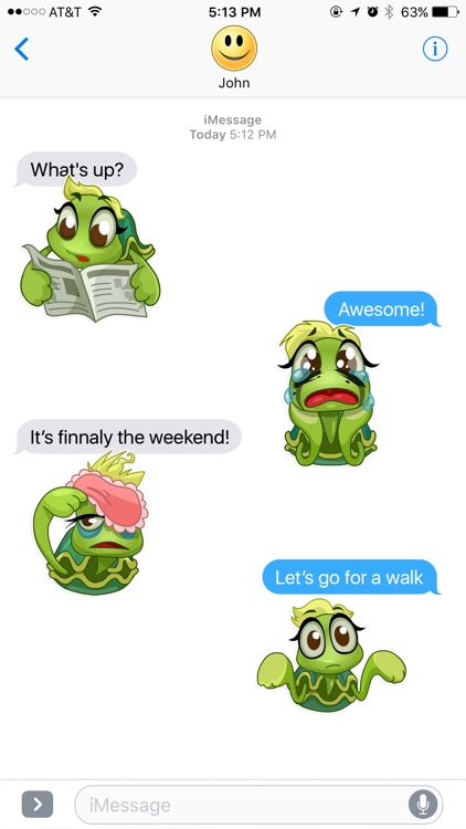 Funny Sea Turtle Stickers