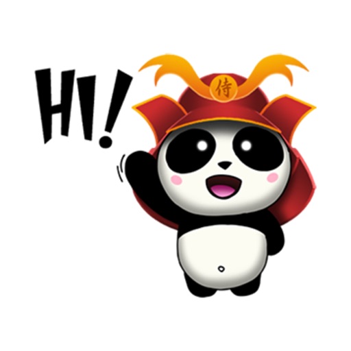 Samurai Panda stickers by CandyASS icon