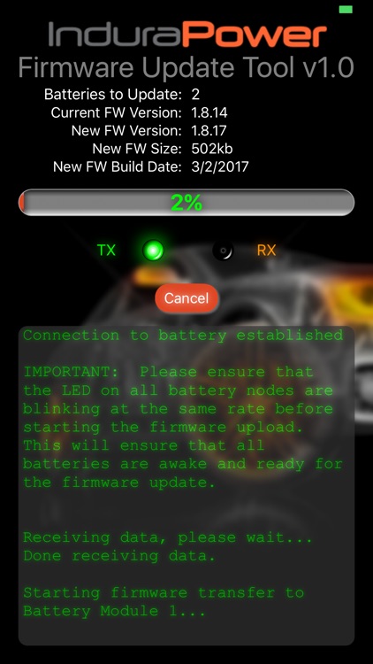 Update for Indura Batteries