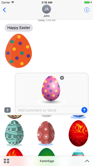 Easter Eggs Sticker for iMessage