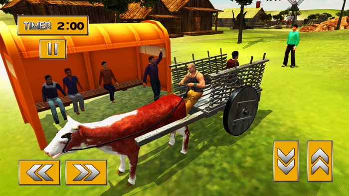 Offroad Bull Cart Hill Rider  Bullock Riding Sim