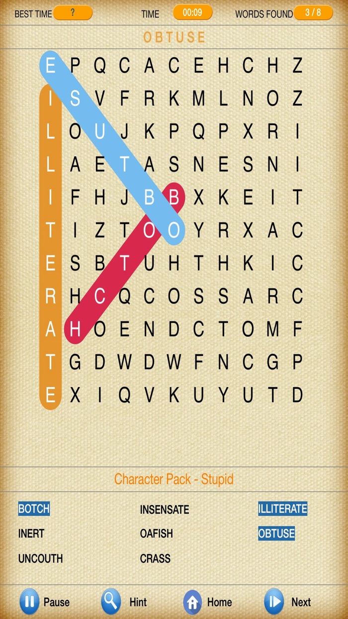 Line Word Finder Puzzle