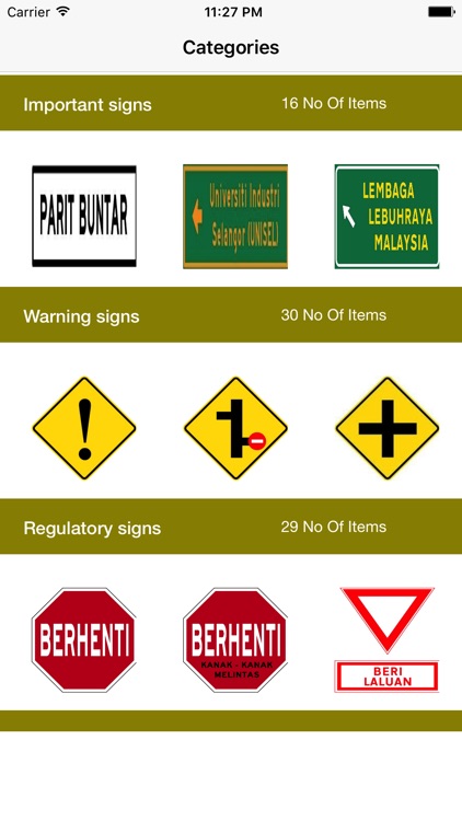 Malaysia Road Traffic Signs