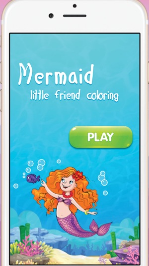 Mermaid little friend coloring book(圖3)-速報App