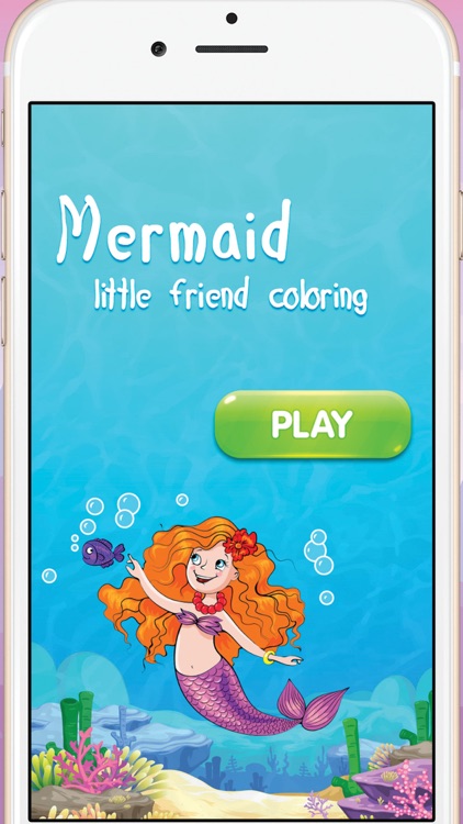 Mermaid little friend coloring book