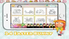 Game screenshot Easter bunny with egg coloring pages free for kid hack