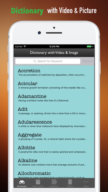 Mineralogy Glossary-Study Guide and Terminology screenshot-3