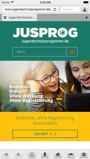 JusProg - Kinderschutzbrowser(圖1)-速報App