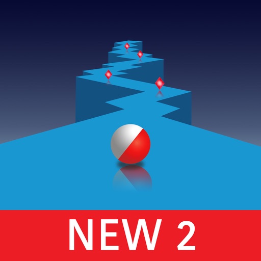 Ball run on path zigzag ... iOS App