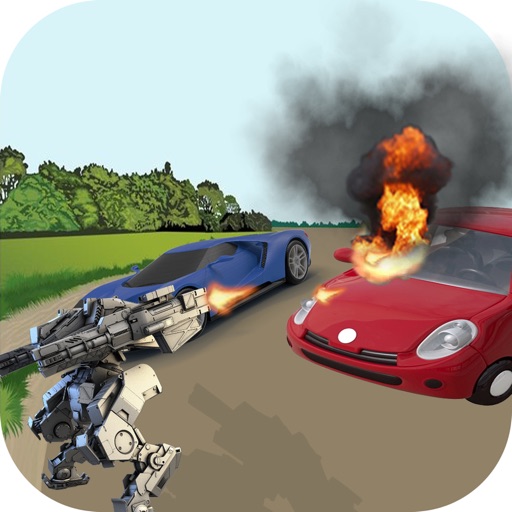 Futuristic Robot Battle : Robot Vs Car Battle iOS App