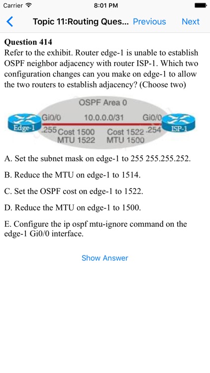 CCNA Question, Answer and Explanation