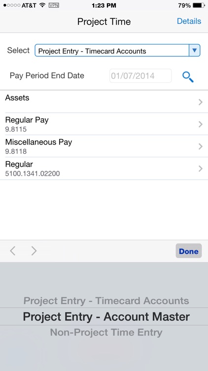 Project Time Entry - Phone E1 screenshot-4