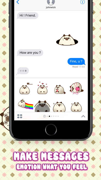 Mochi Cat Stickers & Emoji Keyboard By ChatStick Screenshot on iOS