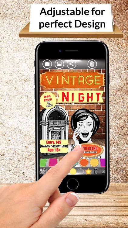 Flyer Vintage Design - Flyer Maker & Flyer Creator screenshot-3