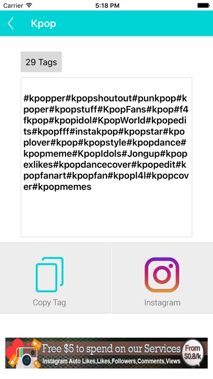 Popular Hashtags on Instagram