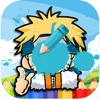 Ninja coloring book-anime Education game for kids