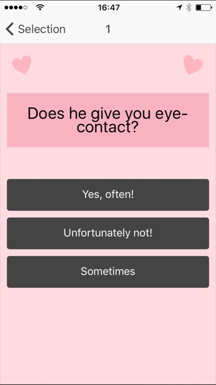 Is it love? - Does he/she love me?